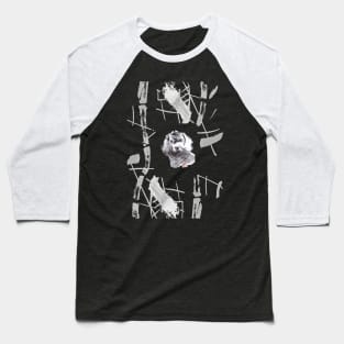 sumi-e dog Baseball T-Shirt